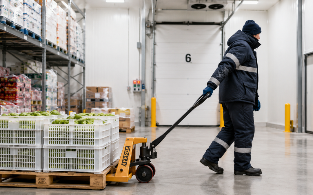 Carretillas y transpaletas para hortofrutícolas, lácteas y cárnicas: cada sector, su equipo